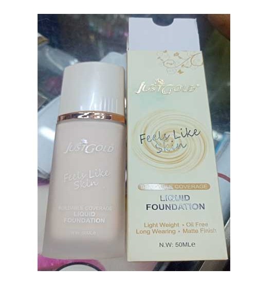 New Just Gold Feels Like Skin Liquid Foundation 50ml